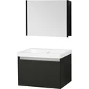 Badezimmermöbel Stripe 60cm - schwartz