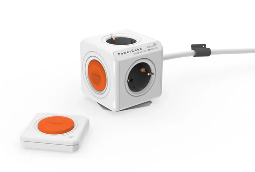 "PowerCube Extended Remote mit 4 Steckdosen und Fernbedienung image"