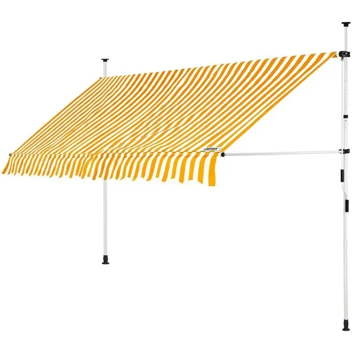 "Klemmender Baldachin Gelb/Weiß 400cm image"