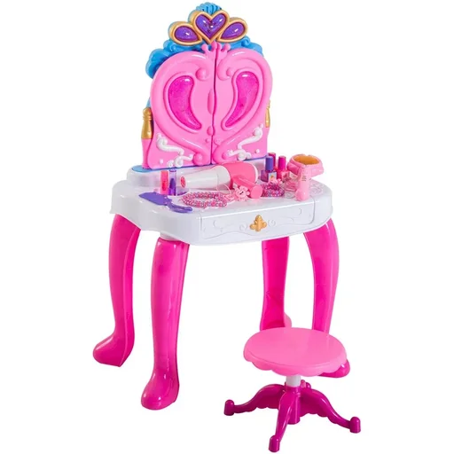 "Kinderschminktisch Frisiertisch mit Klavier Rosa image"