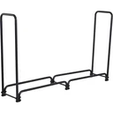 Kaminholzregal Brennholzregal Feuerholzregal Holzablage Metall 300kg belastbar Schwarz 200 x 39 x 120 cm