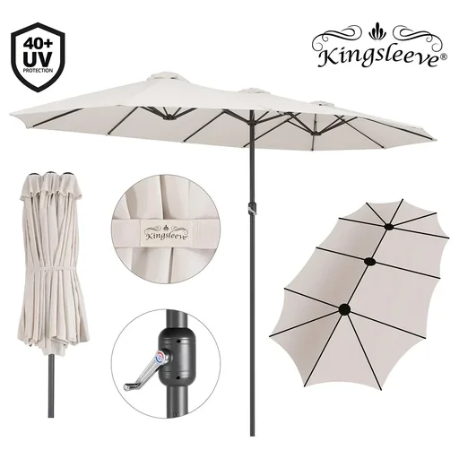"Sonnenschirm - Creme - UV-Schutz 40+ image"