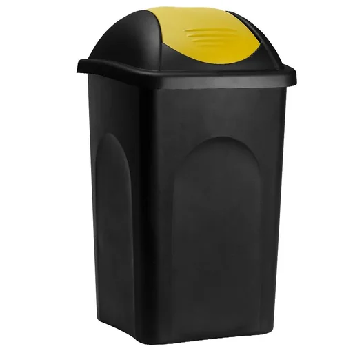 "Abfallbehälter schwarz/gelb 60 Liter image"