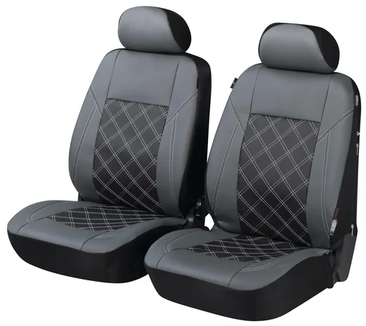 "Auto Sitzbezüge ZIPP IT Deluxe Durham aus Kunstleder für Vordersitze mit Reissverschluss System image"