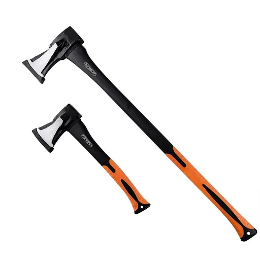 "Satz mit 2 Äxten - Beil und Spaltaxt - Kohlenstoffstahl image"