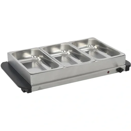 "Buffetwärmer 300 W 3x2,5 L Edelstahl image"