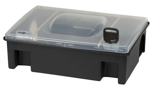 "Köderstation mit transparentem Deckel, inklusive Wandhalterung image"