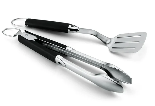 "Premium Grillbesteck Kompakt 2-teilig, Edelstahl, Schwarz image"