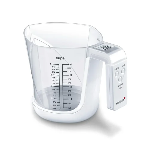 "Digital Messbecher-Waage „Mia“, bis 3 kg, Weiß, abnehmbarer Messbecher image"