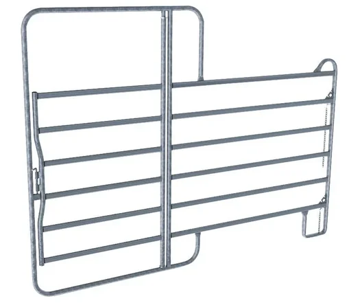 "Weidepanel - Zaunelement mit Tor, 3,6 m Länge, Gesamthöhe 2,2 m image"