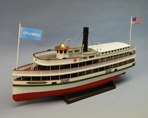 "Bausatz City of Buffalo Steamboot RC image"