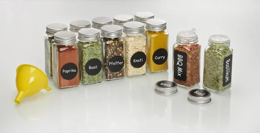 "Gewürzstreuer Set 12 Gläser, 64-teilig image"