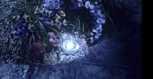 LED Solarleuchte Disk Lights - 8 Stück