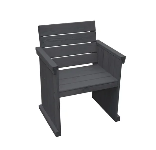 "Holz-Sessel St. Peter Ording, """"anthrazit image"