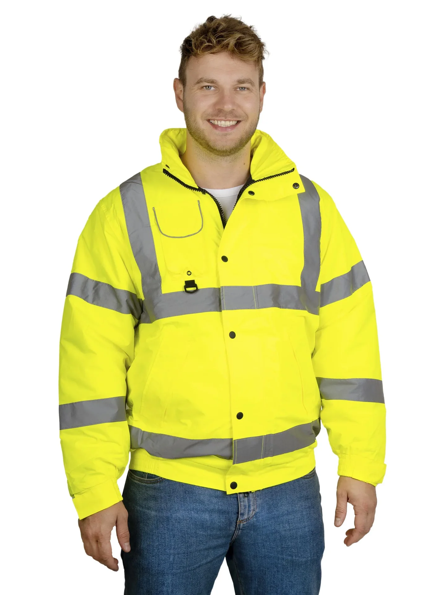 Warnschutzjacke, Farbe gelb, Gr.M