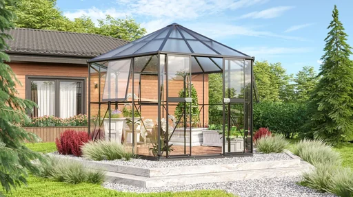 "Gewächshaus Juno 9000 ESG/HKP, schwarz image"