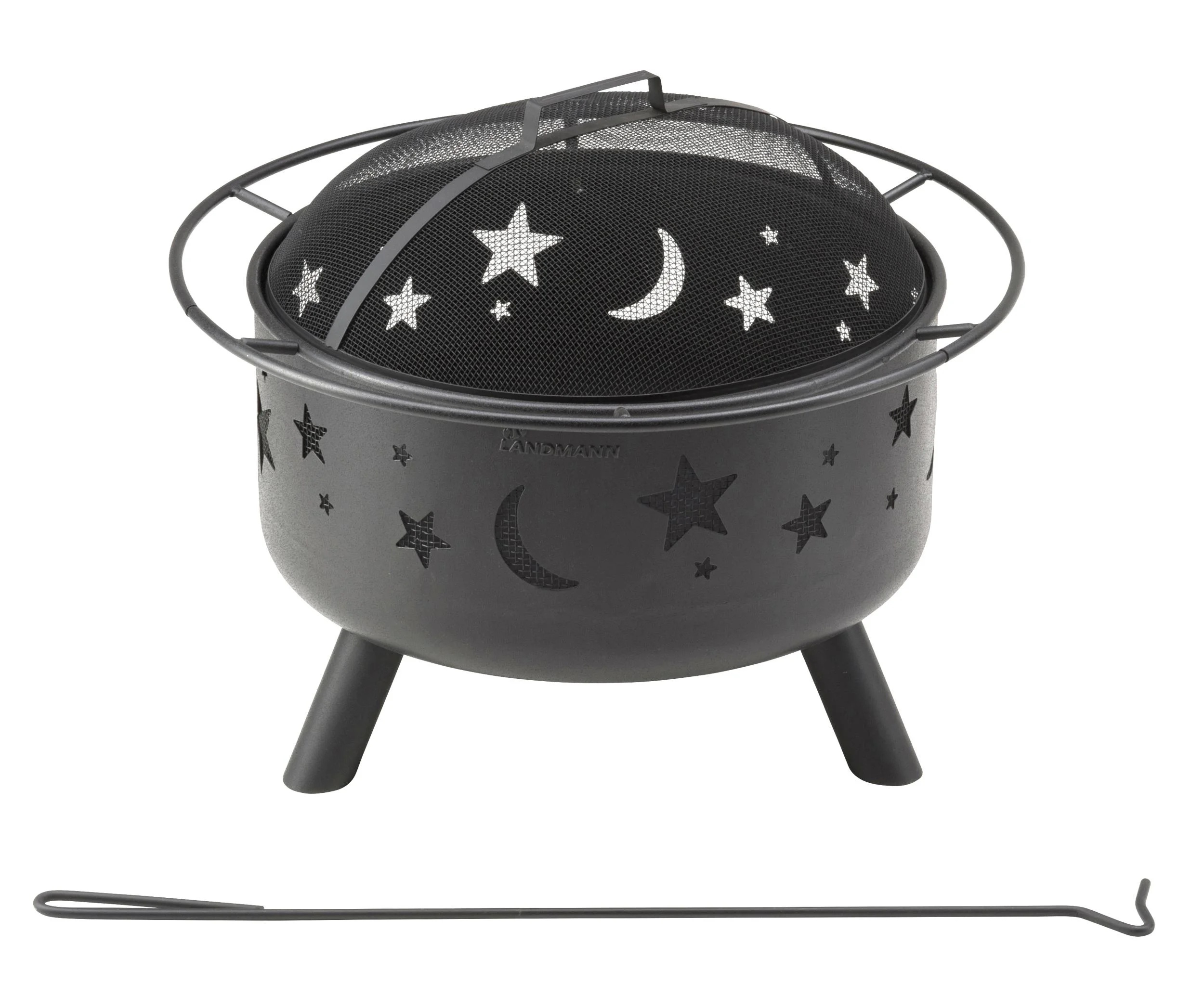 Feuerkorb "Stars & Moon", rund, 75 cm