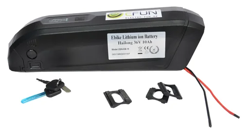 "Lithium Ionen Akku 36 Volt 10 Ah HAILONG E-Bike E-FUN image"