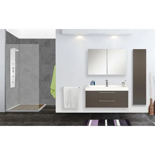 "Shallow Badezimmermöbel 80cm - anthrazit image"