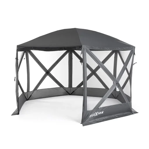 "Camping Pavillon Flexion 6-Seiten grau image"