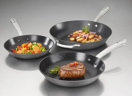 "Gusseisen-Bratpfanne-Set "professionell", Ø 24 und 28 cm image"