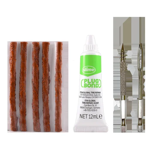 "Reifenpannenset, Einsetzen von Gummistreifen mit Bohrer, Drill Bit Plug Kit image"