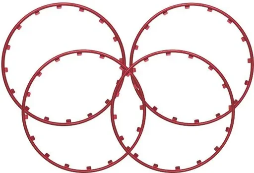 "Rim Ringz Felgenring, 18 Zoll, Farbe rot image"