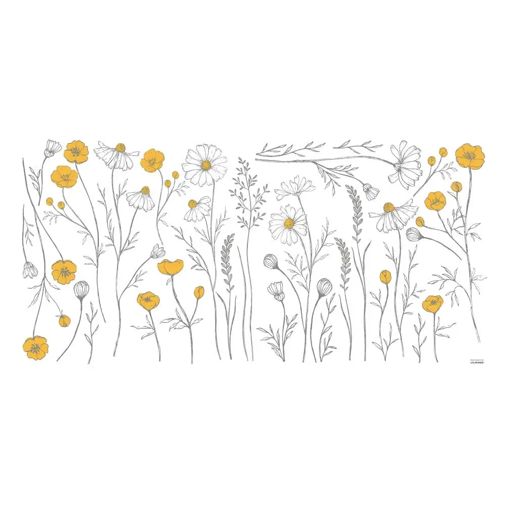 Lilipinso Wandsticker XL Kamille & Butterblume groß