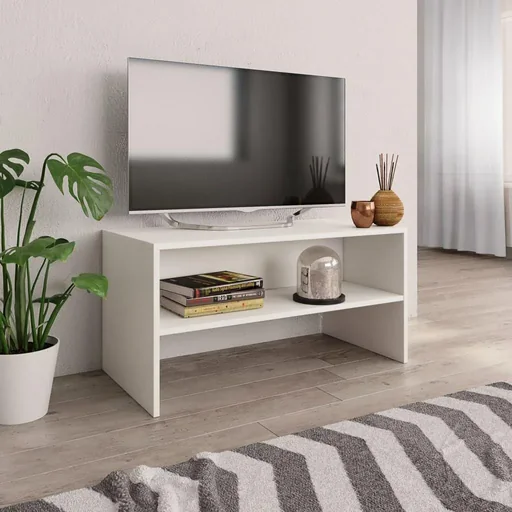 "TV-Schrank 80x40x40 cm Spanplatte weiß image"