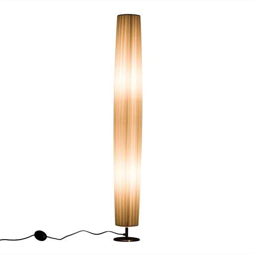 "Stehleuchte E27 Edelstahl 120cm Weiß image"