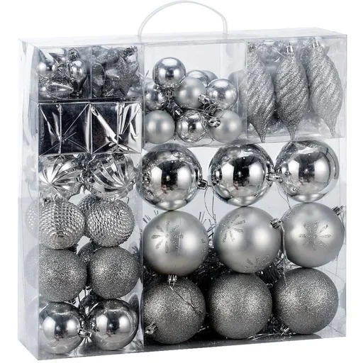 "Christbaumkugeln 103 Stück - Silber image"