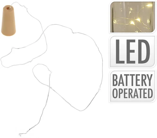 "Flaschenkorken mit leuchtenden LED image"