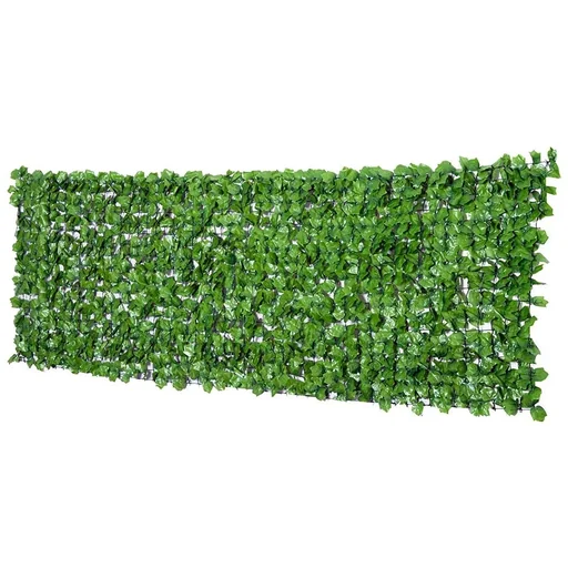 "Sichtschutz Künstliche Hecke Wanddekoration 1x3m Hellgrün image"