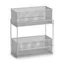 Etagenregal mit 2 Körben, Mesh