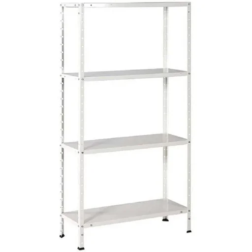 "Lagerregal / Regal Solid 50 Weiß - 200 kg Tragfähigkeit - 150x75x30 cm image"