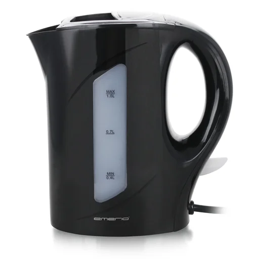 "Wasserkocher, 1 Liter, 900 Watt, Schwarz image"