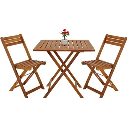 Balkonset aus Akazienholz 3-teilig.