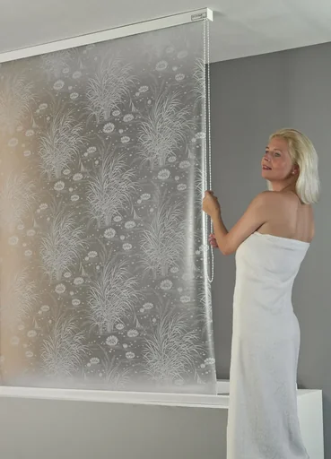 "Kassetten Duschrollo ECO DUR SEEROSE, weiß, Seitenzug image"