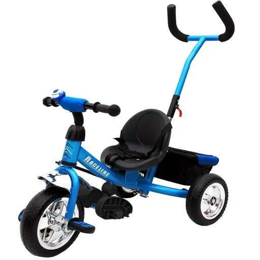 "Kinder-Dreirad Raceline - Metall - Schiebestange - blau image"