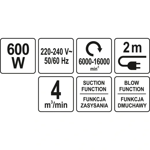 "Laubbläser - 600W - 4 m3/min image"