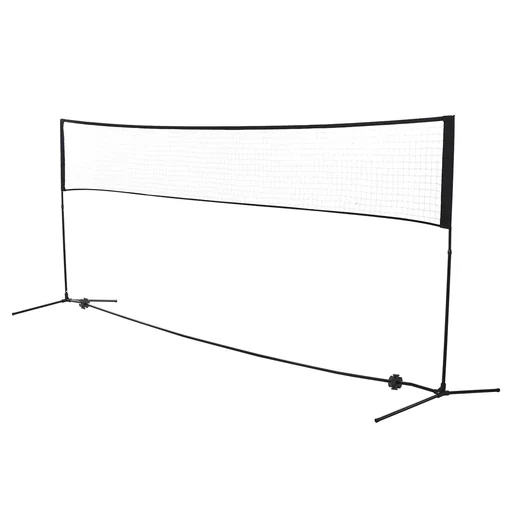 "Badmintonnetz höhenverstellbar schwarz image"