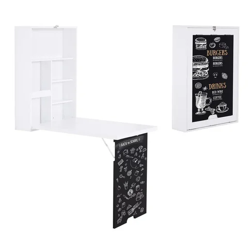 "Klappschreibtisch mit Tafel weiß/schwarz image"