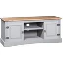 TV-Schrank 120x40x52 cm Mexikanische Kiefer Corona-Stil grau