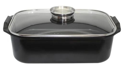 "DuoVital Keramikbräter mit Dünst- und Gareinsatz 7 Liter - 2in1 mit Aromadeckel image"