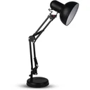 VT-7512 Schreibtischleuchte - Tischleuchte mit verstellbarem Arm - schwarz - E27
