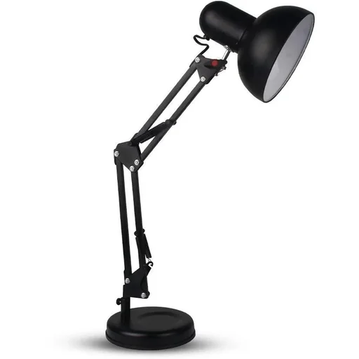 "VT-7512 Schreibtischleuchte - Tischleuchte mit verstellbarem Arm - schwarz - E27 image"