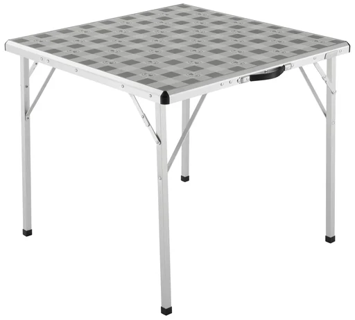 "Campingtisch mit antimikrobieller Tischplatte, stabilem Rahmen, faltbaren Beinen und Tragegriff, 80 x 80 x 70 cm image"