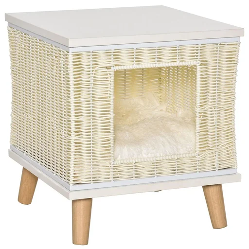 "Rattan Katzenhütte 36 cm x 36 cm x 40 cm image"