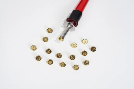 "Brandmalstempel Set, Zahlen O bis 9, und 6 Zeichen image"