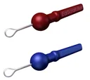 Sicherheits-Ohrreiniger „EarScratcher“ mit Trommelfell-Schutz, auf Blister, Blau/ Rot, 2er-Set